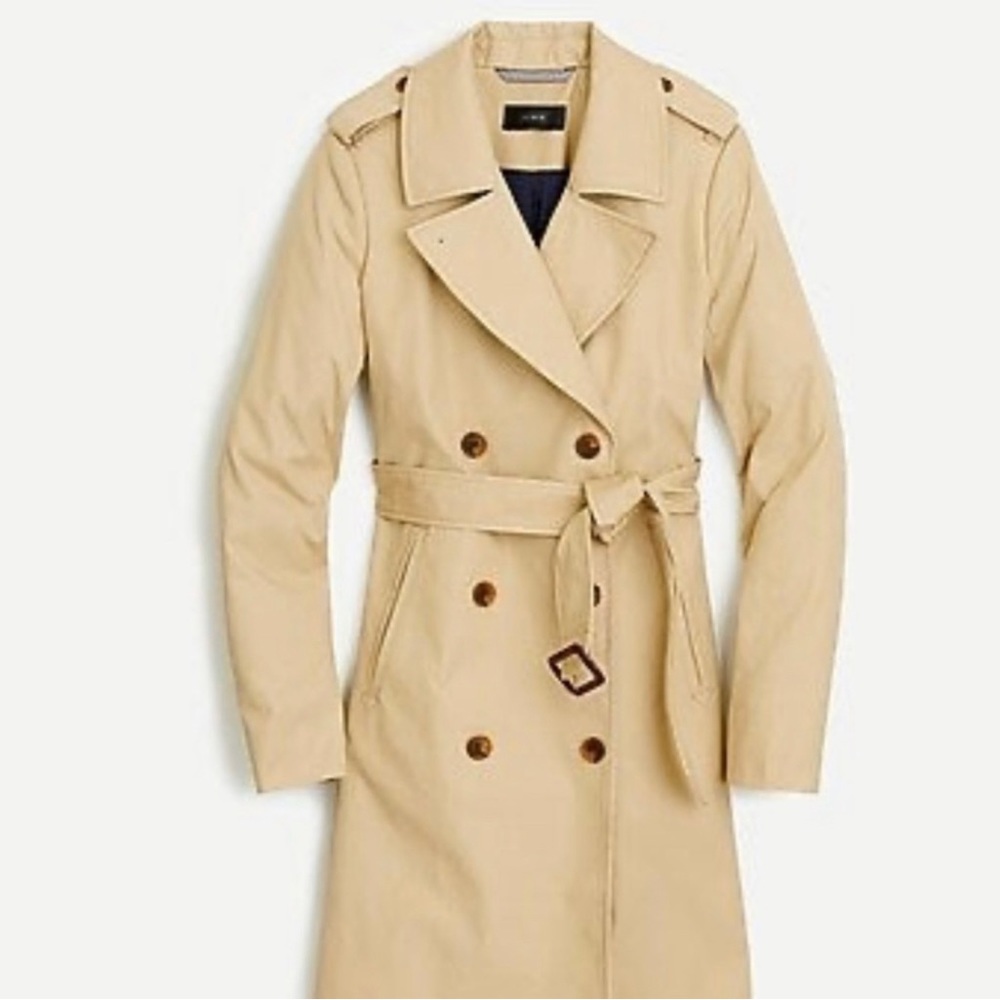 J. Crew Women's Icon Classic Tan Trench Coat